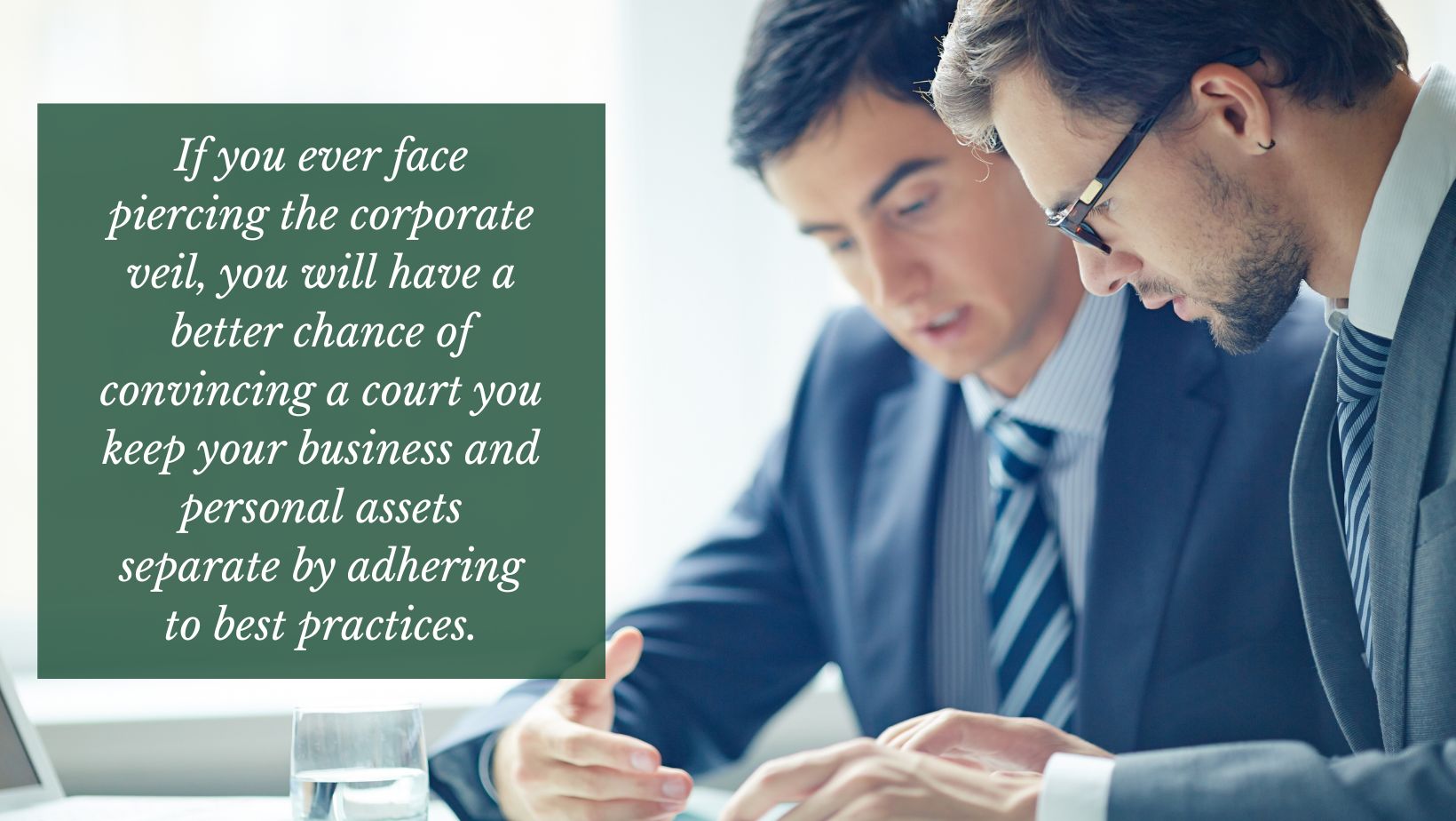 working with a lawyer to keep your business assets